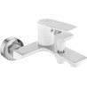 Mexen Alfa bathtub faucet, white/chrome - 745730-02