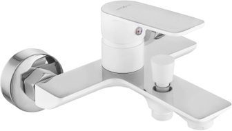 Mexen Alfa bathtub faucet, white/chrome - 745730-02