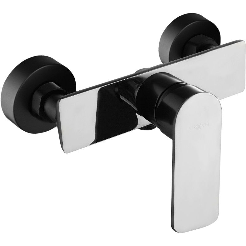 Mexen Alfa Shower mixer tap, Black /Chrome - 745740-71
