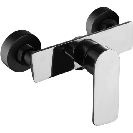 Mexen Alfa Shower Tap, Black/Chrome - 745740-71