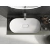 Mexen Sofia countertop washbasin from conglomerate 70 x 35 cm, white - 23067001