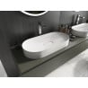 Mexen Sofia countertop washbasin from conglomerate 70 x 35 cm, white - 23067001