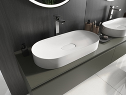 Mexen Sofia countertop washbasin from conglomerate 70 x 35 cm, white - 23067001