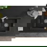 Mexen Mario 2-compartment granite sink with a kitchen mixer tap Savita, Black/Gold metallic - 6504-75-672601-00