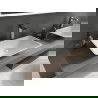 Mexen Esper conglomerate countertop washbasin 60 x 38 cm, White - 23036001