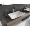Mexen Esper countertop basin made of conglomerate 60 x 38 cm, white - 23036001