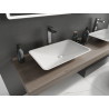 Mexen Esper countertop sink made of conglomerate 60 x 38 cm, white - 23036001