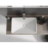 Mexen Esper countertop basin made of conglomerate 60 x 38 cm, white - 23036001
