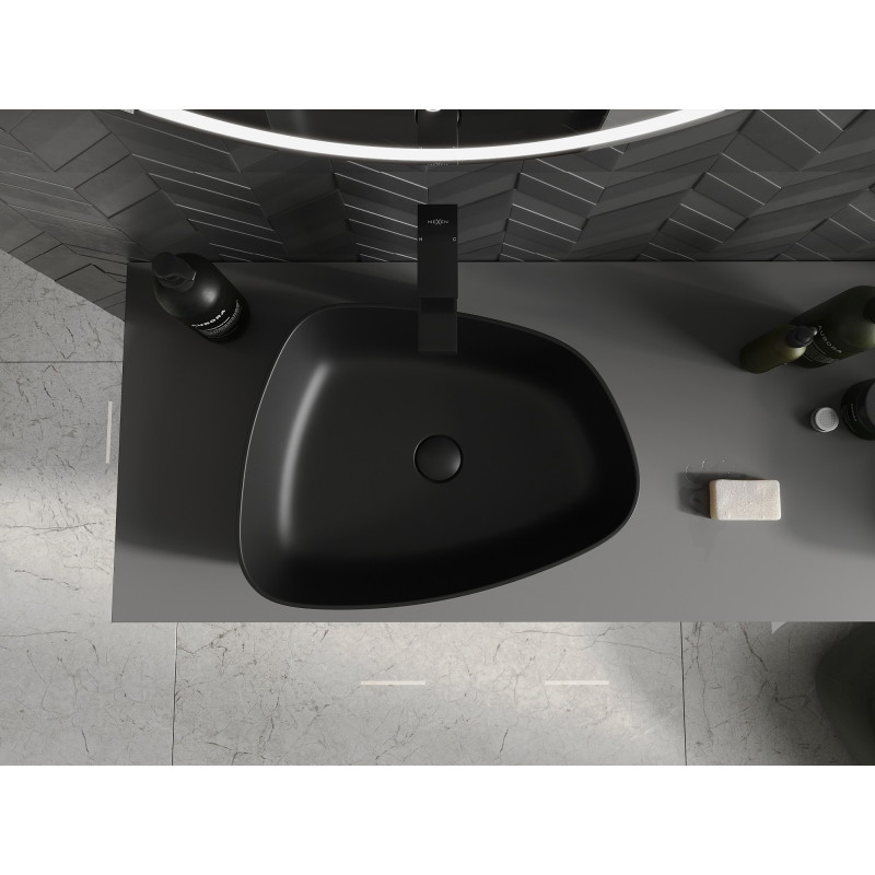 Mexen Ono countertop sink made of conglomerate 51 x 39 cm, black - 23045171