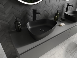 Mexen Ono countertop sink made of conglomerate 51 x 39 cm, black - 23045171