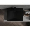 Mexen Poli countertop sink made of conglomerate 1/O 60 x 48 cm, black - 23026071