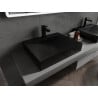 Mexen Poli countertop basin made of conglomerate 1/O 60 x 48 cm, black - 23026071