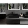 Mexen Poli countertop washbasin made of composite 1/O 60 x 48 cm, black - 23026071