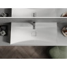 Mexen Poli above-counter sink made of conglomerate 1/O 100 x 48 cm, white - 23021001