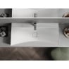 Mexen Poli countertop washbasin made of conglomerate 1/O 100 x 48 cm, white - 23021001