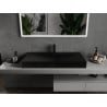 Mexen Poli countertop basin made of conglomerate 1/O 100 x 48 cm, black - 23021071