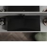 Mexen Poli countertop basin made of conglomerate 1/O 100 x 48 cm, black - 23021071