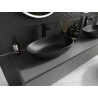 Mexen Nora countertop washbasin made of conglomerate 60 x 36 cm, black - 23056071