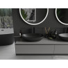 Mexen Nora countertop washbasin made of conglomerate 60 x 36 cm, black - 23056071