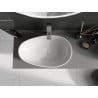 Mexen Nora countertop basin made of conglomerate 60 x 36 cm, white - 23056001