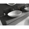Mexen Nora countertop washbasin made of conglomerate 60 x 36 cm, white - 23056001