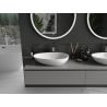 Mexen Nora countertop basin made of conglomerate 60 x 36 cm, white - 23056001