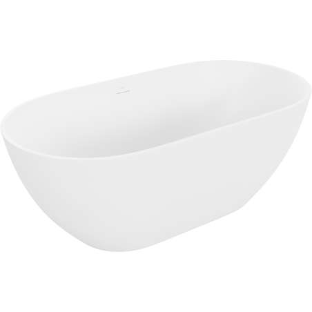 Mexen Rimini freestanding conglomerate bathtub 150 x 75 cm, white matte - 57241507500
