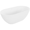 Mexen Rimini conglomerate freestanding bathtub 150 x 75 cm, White matt - 57241507500