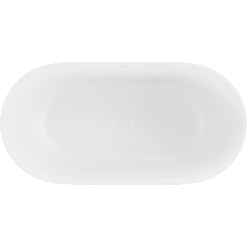 Mexen Rimini freestanding bathtub made of conglomerate 150 x 75 cm, white matte - 57241507500