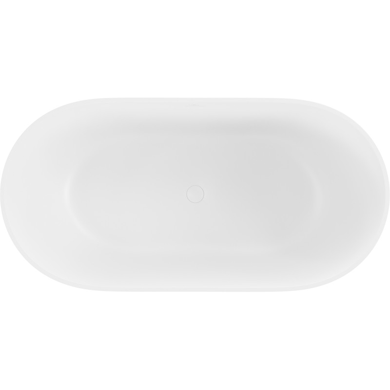Mexen Rimini freestanding conglomerate bathtub 150 x 75 cm, white matte - 57241507500