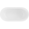 Mexen Rimini freestanding conglomerate bathtub 150 x 75 cm, white matte - 57241507500