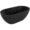 Mexen Rimini conglomerate freestanding bathtub 150 x 75 cm, Black matt - 57241507570