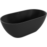 Mexen Rimini freestanding bathtub made of conglomerate 150 x 75 cm, black matte - 57241507570