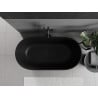 Mexen Rimini conglomerate freestanding bathtub 150 x 75 cm, Black matt - 57241507570