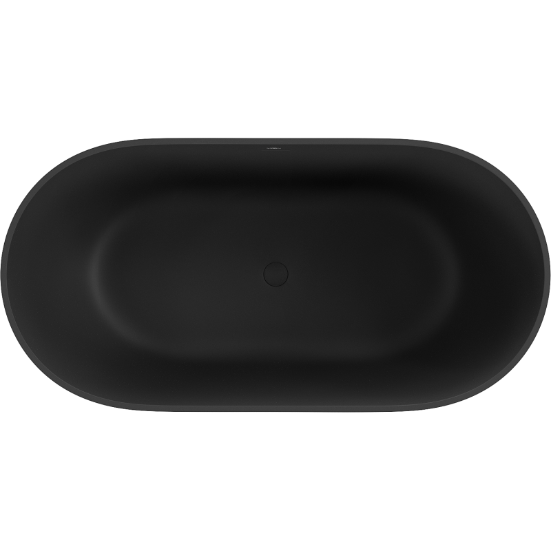 Mexen Rimini freestanding bathtub made of conglomerate 150 x 75 cm, matte black - 57241507570