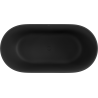 Mexen Rimini conglomerate freestanding bathtub 150 x 75 cm, Black matt - 57241507570