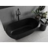 Mexen Rimini conglomerate freestanding bathtub 150 x 75 cm, Black matt - 57241507570