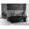 Mexen Rimini freestanding bathtub made of conglomerate 150 x 75 cm, black matte - 57241507570