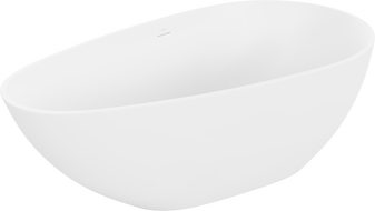 Mexen Palermo conglomerate freestanding bathtub 150 x 78 cm, White matt - 57211507800