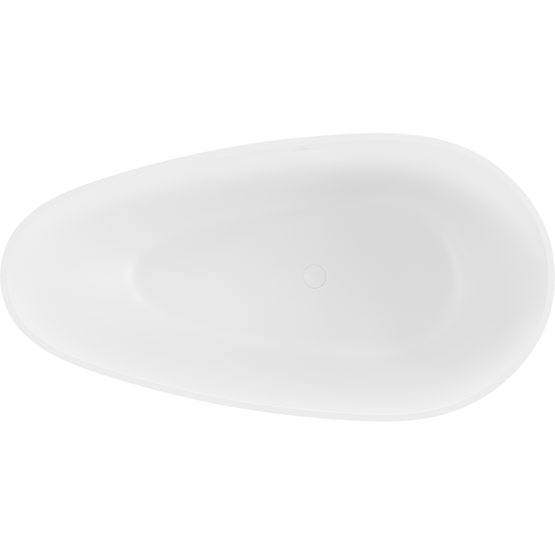 Mexen Palermo free-standing conglomerate bathtub 150 x 78 cm, white matte - 57211507800