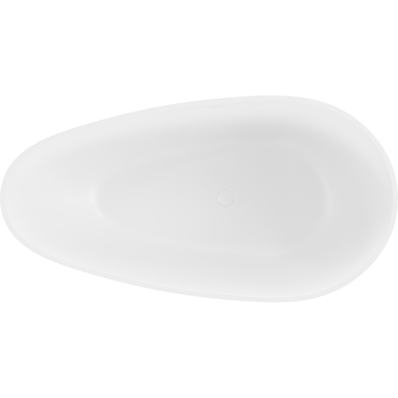 Mexen Palermo freestanding bathtub made of conglomerate 150 x 78 cm, white matte - 57211507800