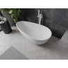 Mexen Palermo freestanding bathtub made of conglomerate 150 x 78 cm, white matte - 57211507800