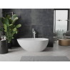 Mexen Palermo freestanding bathtub made of conglomerate 150 x 78 cm, white matte - 57211507800