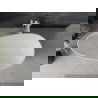 Mexen Palermo conglomerate freestanding bathtub 150 x 78 cm, White matt - 57211507800