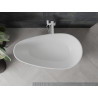 Mexen Palermo freestanding bathtub made of conglomerate 150 x 78 cm, white matte - 57211507800