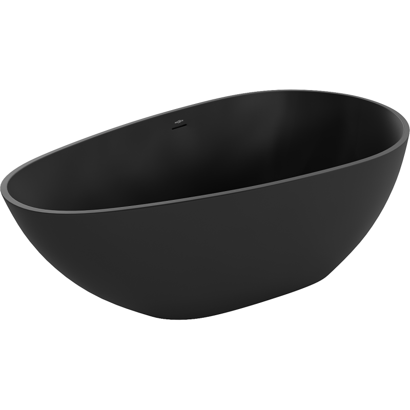 Mexen Palermo conglomerate freestanding bathtub 150 x 78 cm, Black matt - 57211507870