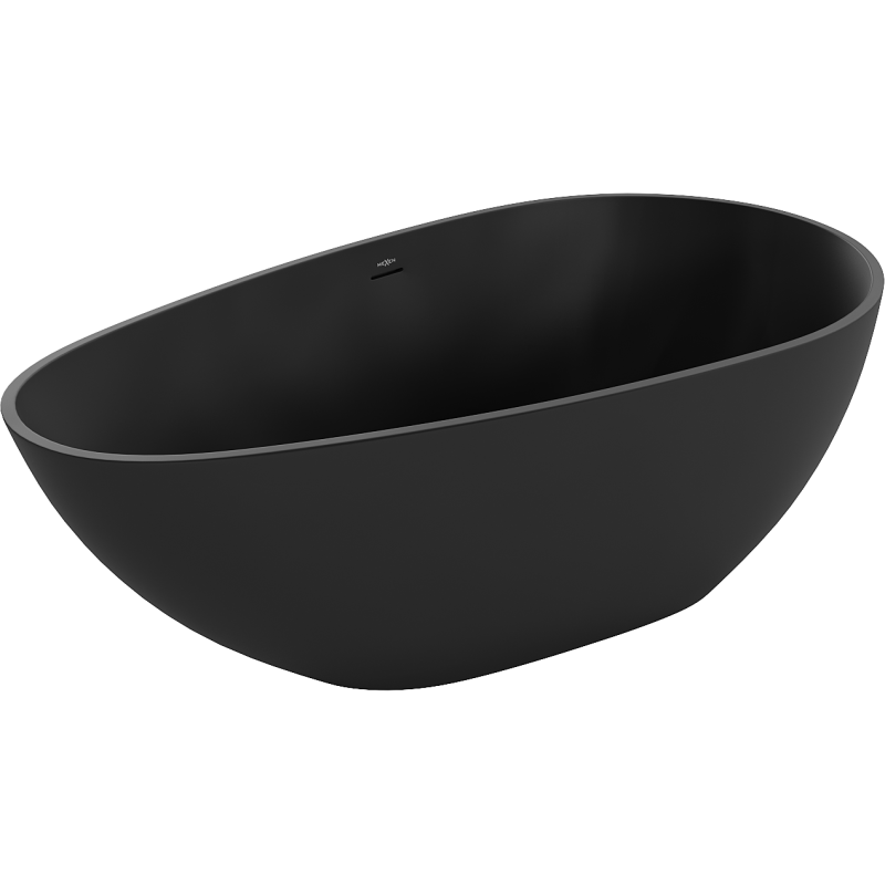 Mexen Palermo freestanding bath made of conglomerate 150 x 78 cm, black matt - 57211507870