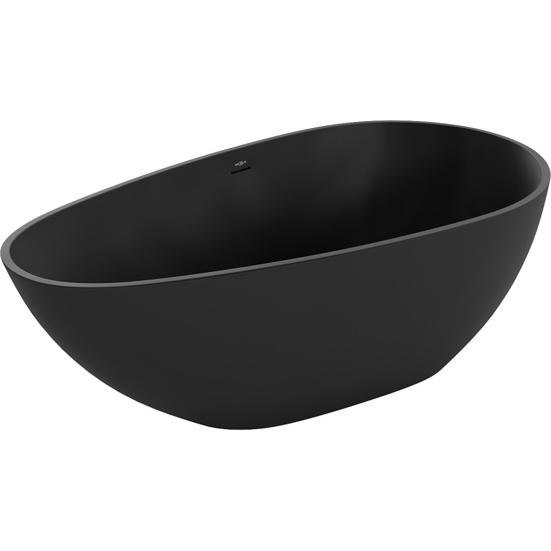 Mexen Palermo freestanding bathtub made of conglomerate 150 x 78 cm, matte black - 57211507870