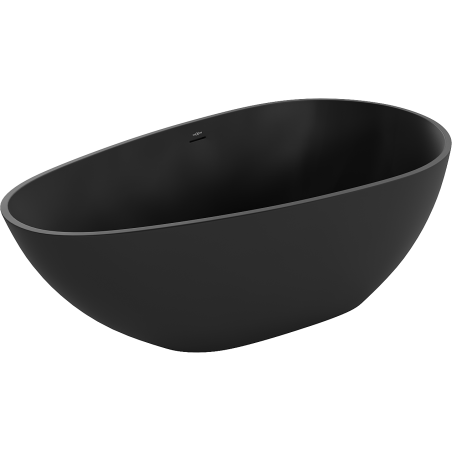 Mexen Palermo freestanding bath made of conglomerate 150 x 78 cm, black matt - 57211507870