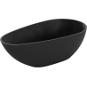Mexen Palermo conglomerate freestanding bathtub 150 x 78 cm, Black matt - 57211507870